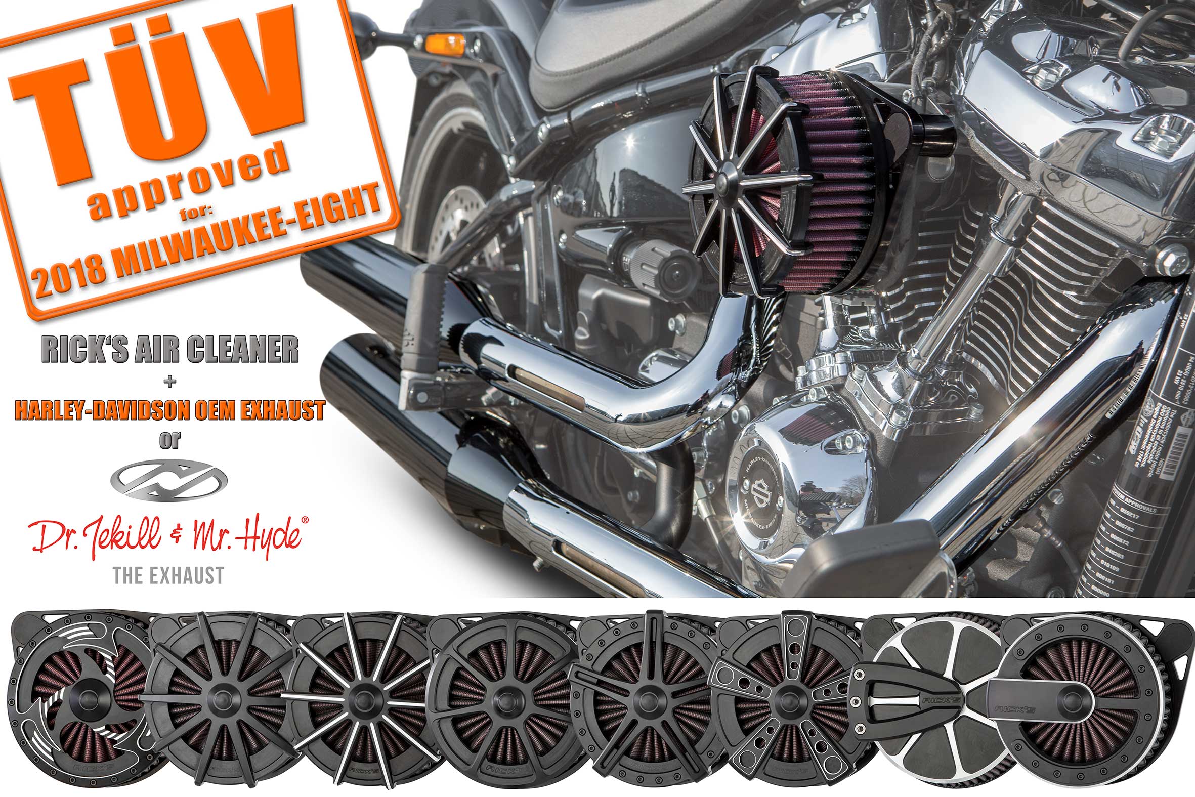 Rick's Luftfilter für 2018er Modelle mit TÜV - Rick`s Motorcycles - Harley  Davidson- Baden Baden