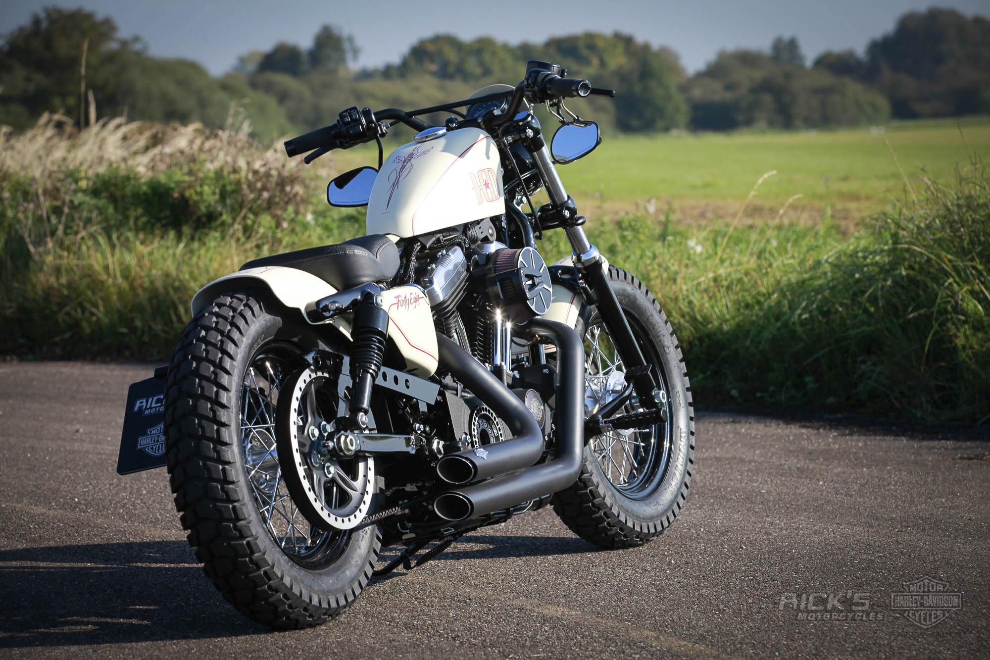 Sportster 48 beige BOBBER | Rick`s Motorcycles - Harley Davidson- Baden