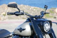 Harley-Davidson Custom Fat Boy, Modell 2018 Milwaukee-Eight Scheinwerfer