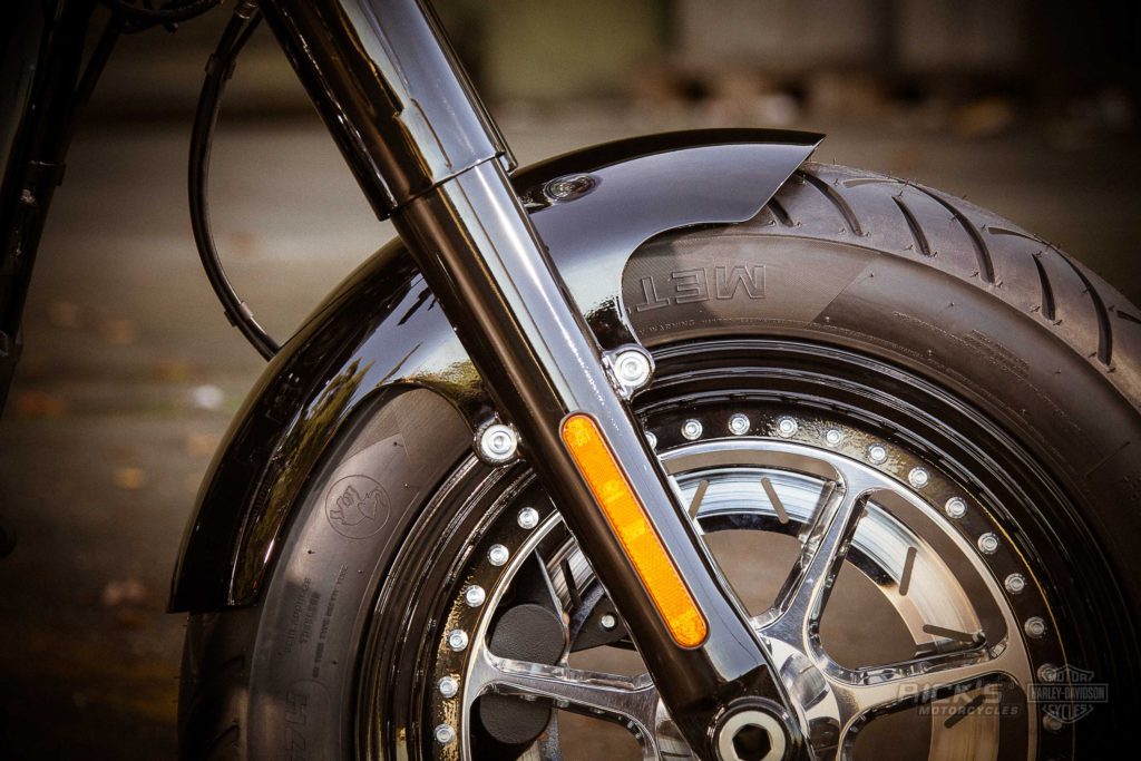 Ricks Harley Softail bis 2017 16" für 130/90 Schutzblech Stahl Fender vorne 