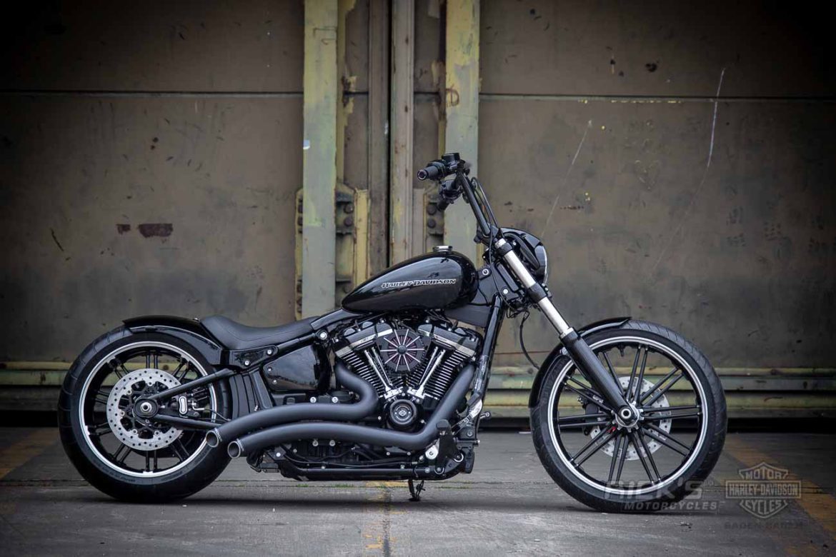 Sit up straight on a Breakout with an Ape | Rick`s Motorcycles » Harley ...