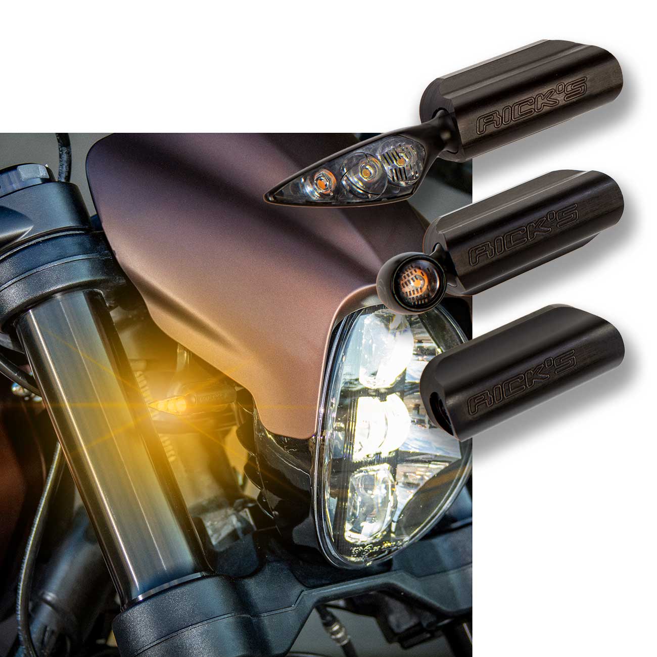 Blinkerhalterungen vorne, FXDR 114 ab MJ 2018 - Rick`s Motorcycles - Harley  Davidson- Baden Baden