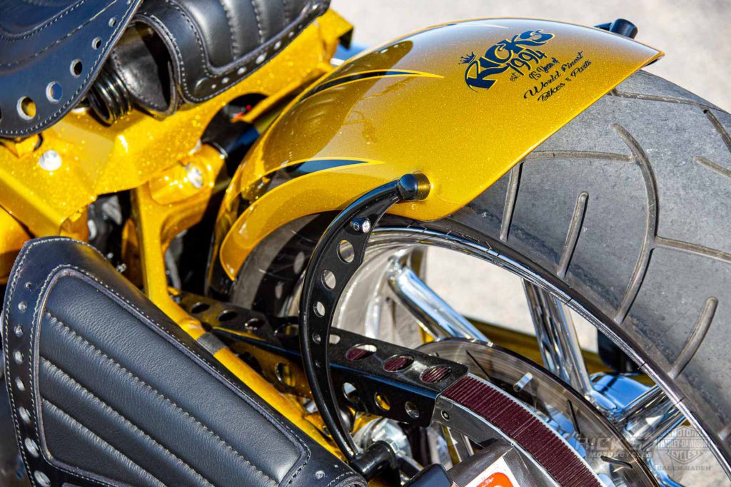 Rick Harley Softail dérivation 2018 pour 8/"//260er pneus Protection tôle Fender arrière
