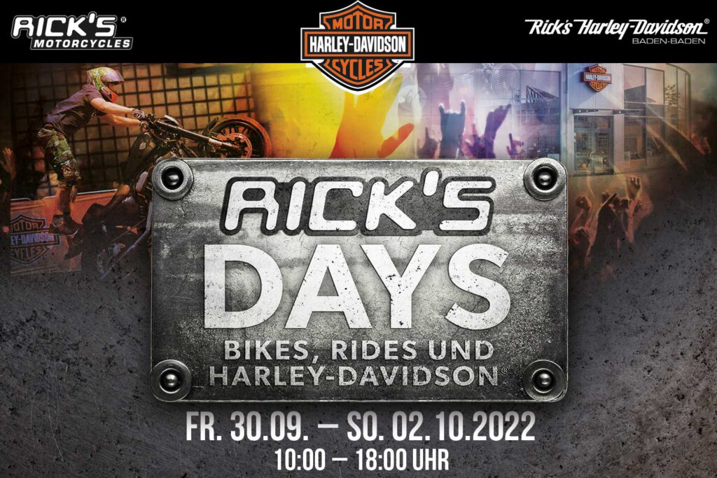 Harley-Davidson "GUTSCHEIN" für Rick`s Motorcycles Baden-Baden Wert 100 € 